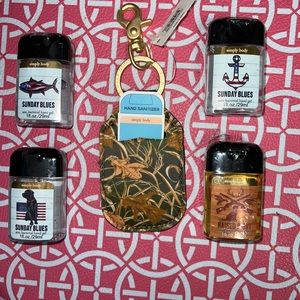 Mens Simply Southern Hand Sanitizer Holder Keychain Key Fob Set New Camo Hunting